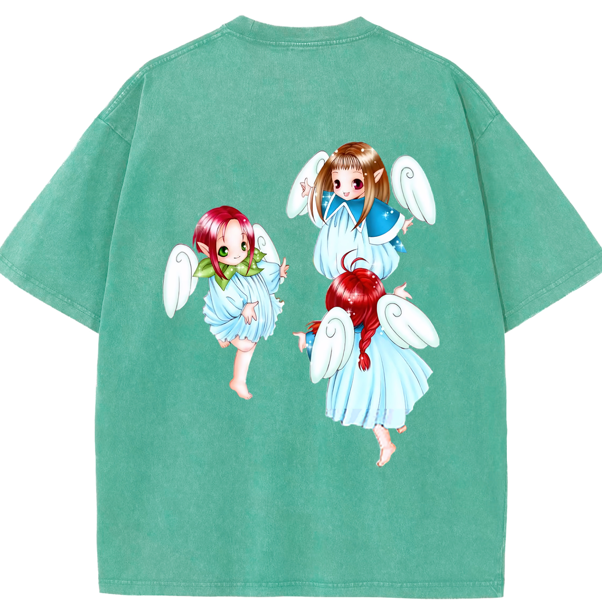 （画像用） 遊☆戯☆王 Yu-Gi-Oh! 綿100% ヴィンテージ風 半袖Tシャツ（背面プリント）
